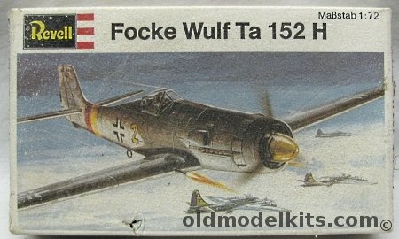 Revell 1/72 Focke-Wulf Ta-152H - Staffelkapitain's Aircraft 2 Staffel/I Gruppe/JG301 1945 or 1st Staffel/II Gruppe/JG3 Defense of the Reich 1945, H81 plastic model kit